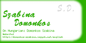 szabina domonkos business card